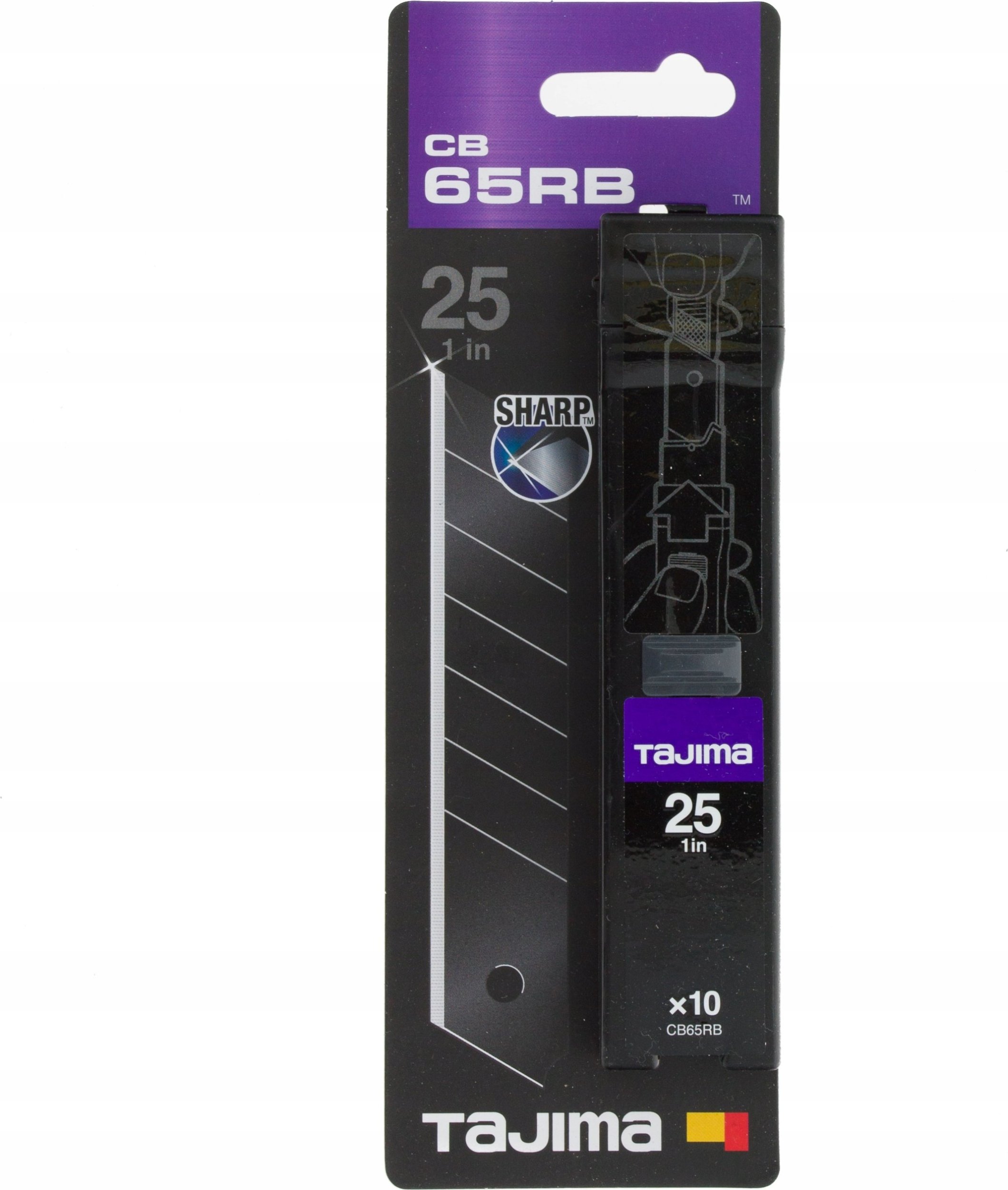 Tajima 25MM TAJIMA RAZAR BLACK BLADES CB65RB 10