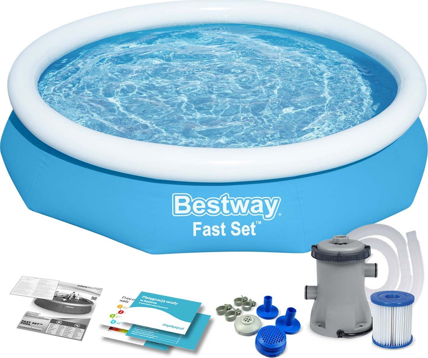 Bestway Baseinas Bestway Fast Set 305x66 cm, su filtru