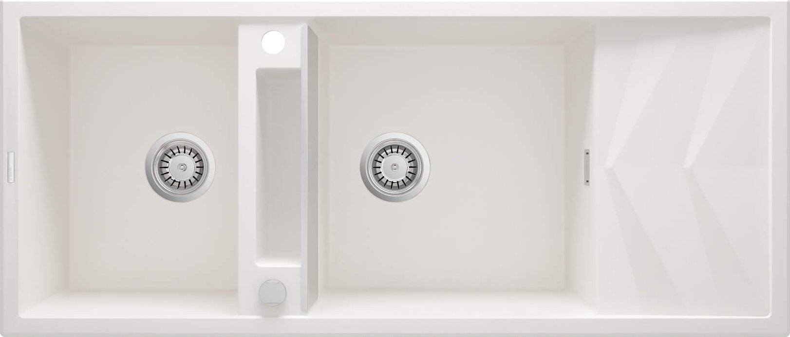 Zlewozmywak Deante Zlewozmywak granitowy magnetyczny 2-komorowy z ociekaczem