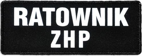 Polska Firma Emblemat RATOWNIK ZHP odblaskowy na rzepie 13 x 5 cm