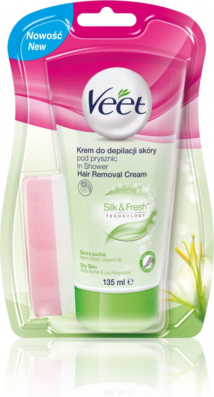 Veet Krem do depilacji pod prysznic dla skóry suchej 135 ml