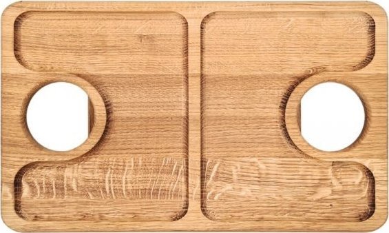 Dębowy stoliczek śniadaniowy, taca - jasny dąb nr18