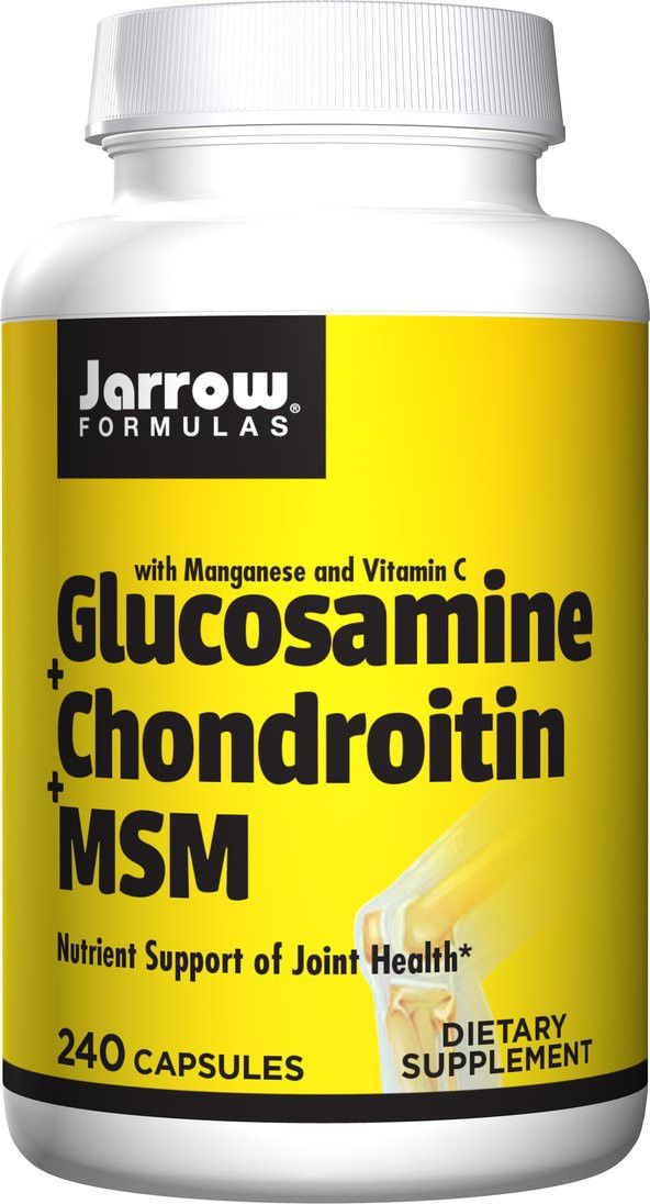 JARROW FORMULAS Jarrow Formulas - Glukozamina + Chondroityna + MSM, 240 kapsułek