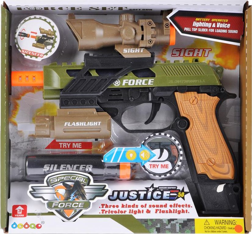 Mega Creative Pistolet z efektami dźwiękowymi 25X24X5 WB 36/72