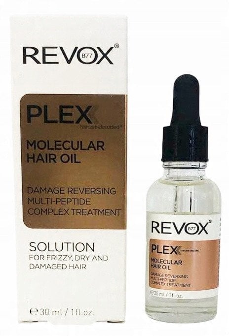 Revox B77, Plex Molecular, Peptides, Hair Oil Treatment, For Repairing, 30 ml For Women