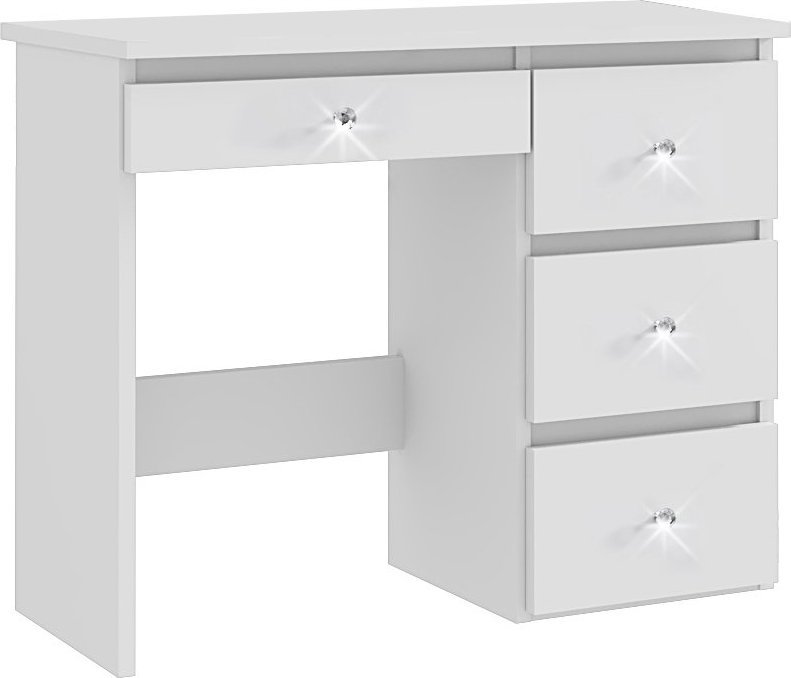 MartigoPlus Biurko, toaletka kosmetyczna BETA 3 DIAMOND biała