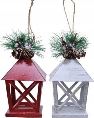 Kaemingk Zawieszka na choinkę latarnia ozdobna 13 cm