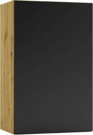 Stolkar Szafka kuchenna wisząca ISABEL W45 P/L czarny mat/dąb artisan STOLKAR