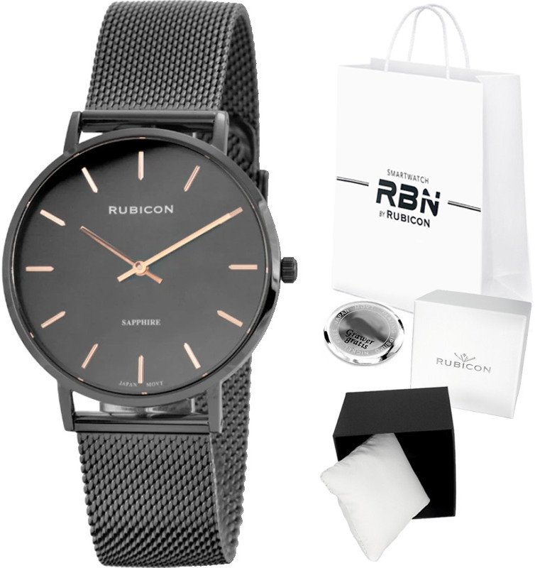 Zegarek damski RUBICON RNBD76 grafitowy - SZAFIR