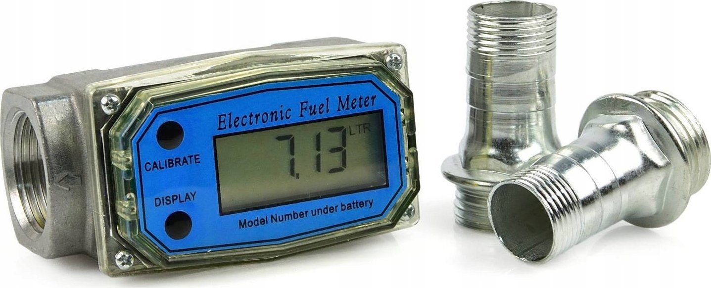 Geko Uniwersalny licznik przepływu cieczy/paliwa LCD 1" (20)