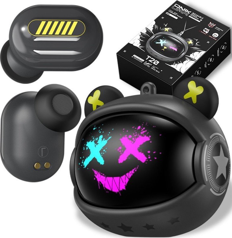 Słuchawki Onikuma ONIKUMA Słuchawki Bezprzewodowe BT T20 czarne : Kolor - czarny