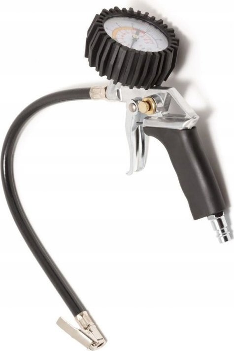 Rockforce Pistolet do pompowania kół 0-16 bar, z manometrem