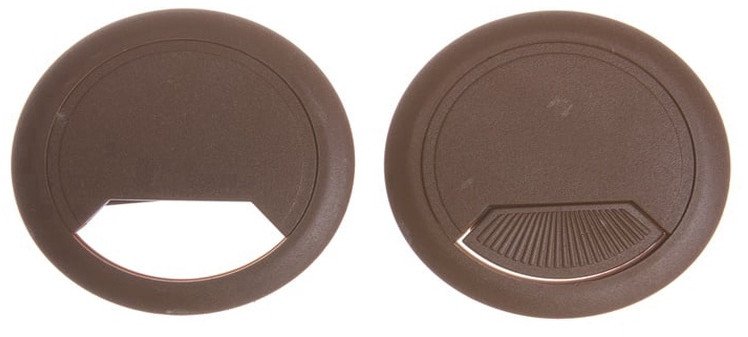 FURNITURE WIRE SLOT D60 BROWN DF8160 4PC