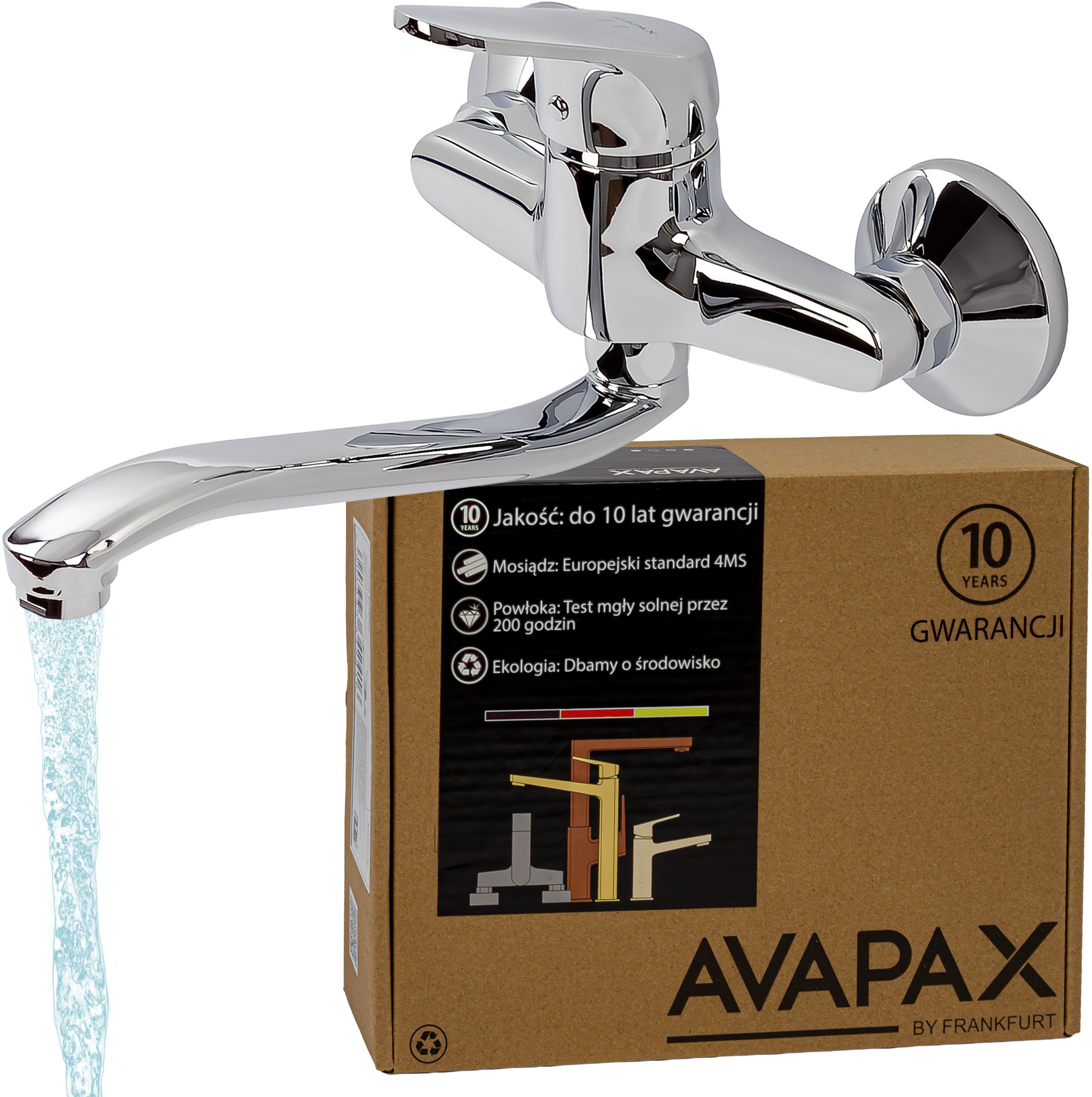 Bateria umywalkowa ścienna