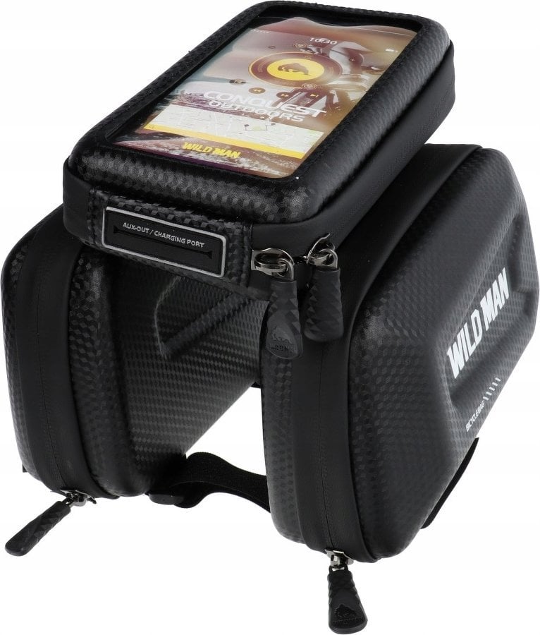 WildMan WILDMAN sakwa rowerowa na ramę na zamek E6S 1,2L ( 4" - 7" ) czarna