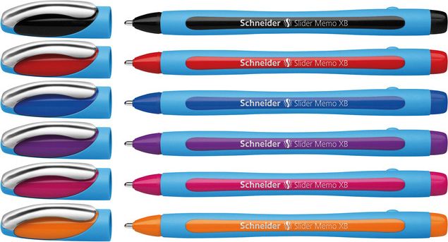 długopis Slider Memo 1,4 mm 6 szt