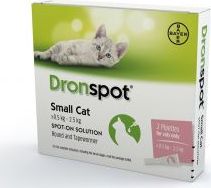 Bayer Dronspot Pipety dla Małego Kota 0,5 kg - 2,5 kg 2 x 0,35 ml