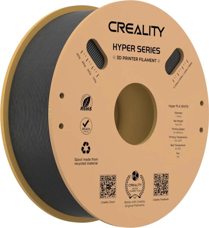 Creality Filament Hyper PLA 1,75mm 1kg - Black (CRL-24418)