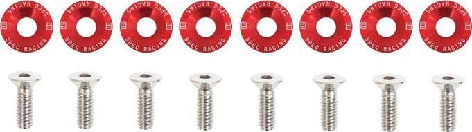 D1Spec_D Śrubki z podkładkami uniwersalne JDM 6mm red