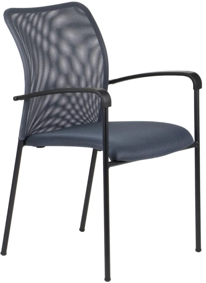 Krzesło biurowe HN-7501 szare/czarne STEMA