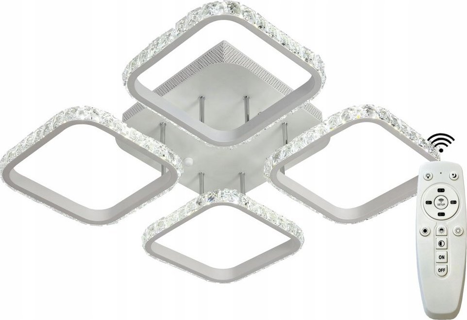 Lampa sufitowa MAXXLLC LAMPA LED SUFIT KRYSZTŁKI PLAFON GLAMOUR LED PILOT