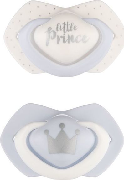 Canpol Smoczek Silikonowy Symetryczny 0-6m 2 szt. ROYAL BABY