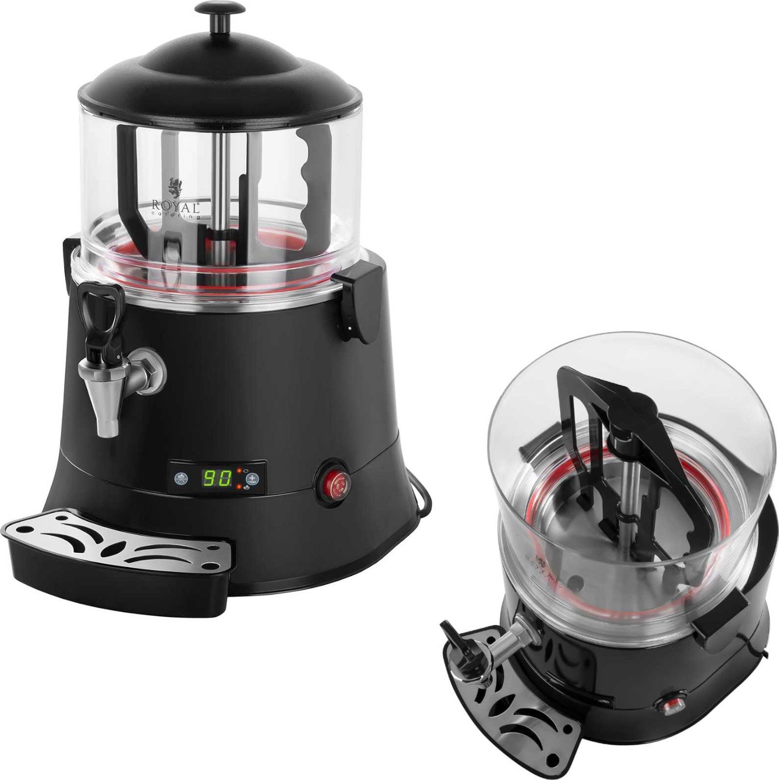 Royal Catering Czekoladziarka podgrzewacz dyspenser do gorącej czekolady 30-90C 5L