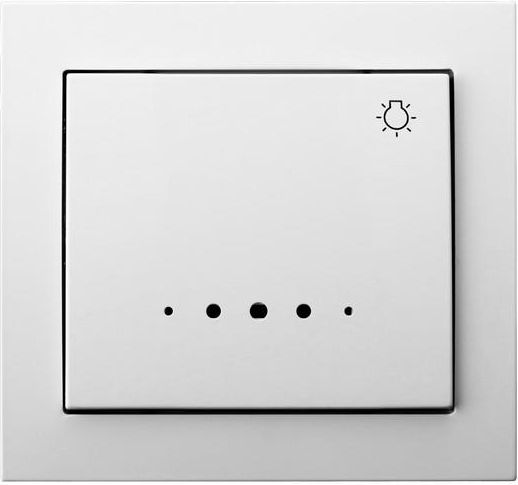 Ospel Łącznik światło Kier pojedynczy z podświetleniem biały (ŁP-5WS/00)