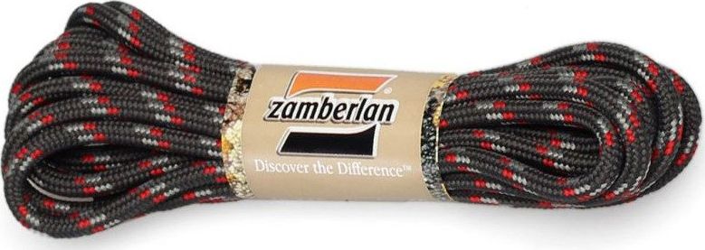 Zamberlan Sznurowadła trekkingowe Zamberlan Rotondi - grafit-czerwony 125 cm uniwersalny