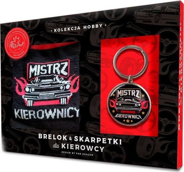 Breloczek Pan Dragon Zestaw brelok + skarpetki dla kierowcy