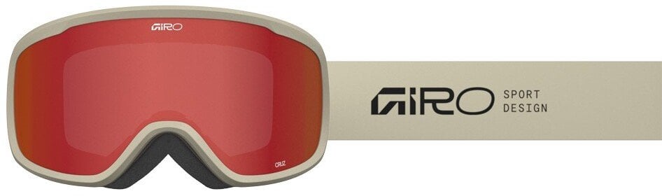 Giro Gogle zimowe GIRO CRUZ STONE STACKED (OTG) (Cylindrical) (Szyba lustrzana kolorowa AMBER SCARLET 19-42% S2)