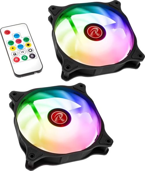 Wentylator Raijintek EOS 12 RBW ADD 2-pack + Hub + Pilot (0R40B00215)