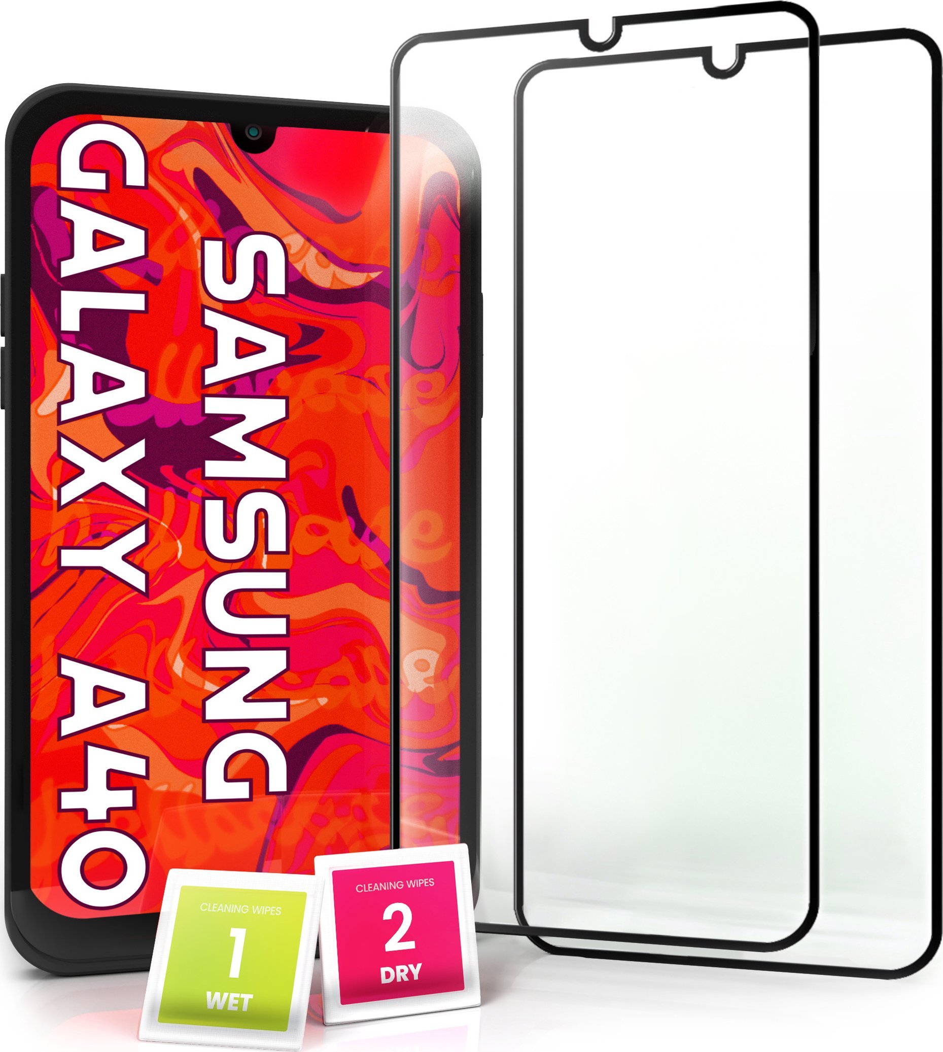 Hello Case 2-pak Szkło Hartowane do 64,1 Ochronne Pełne Na cały ekran 5D 9H