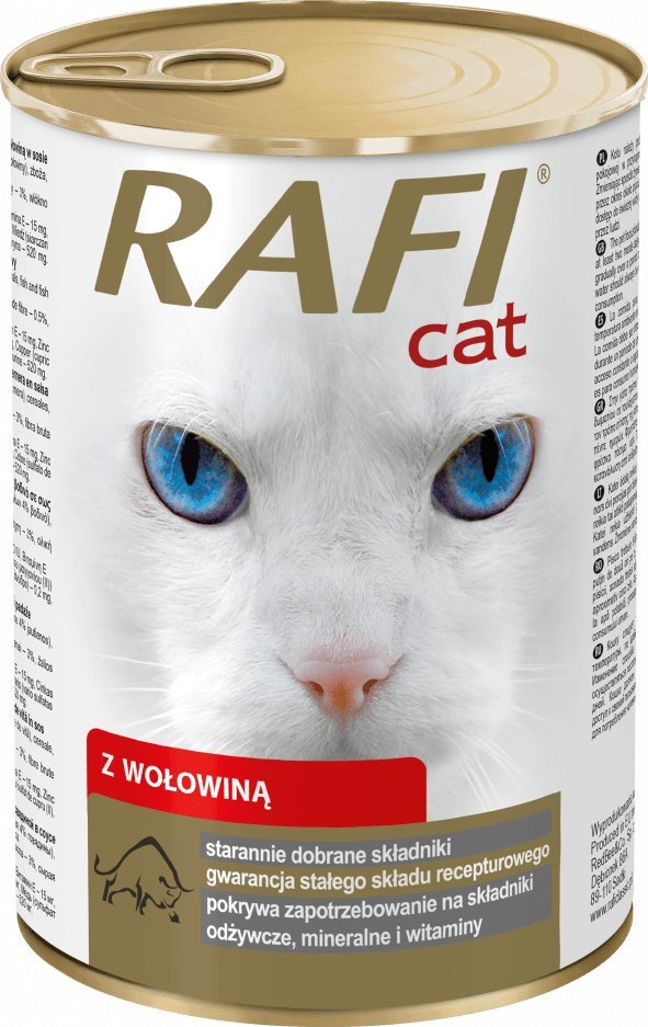 Dolina Noteci Rafi Mokra karma dla kotów z wołowiną 415 g