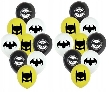 Balon Balony Batman 18szt Happy Birthday Impreza Okolicznościowa