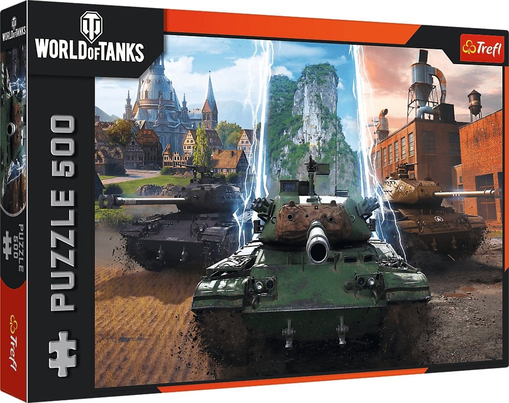 Trefl Puzzle World of Tanks: Czas na akcję! 500 elementów (37535)