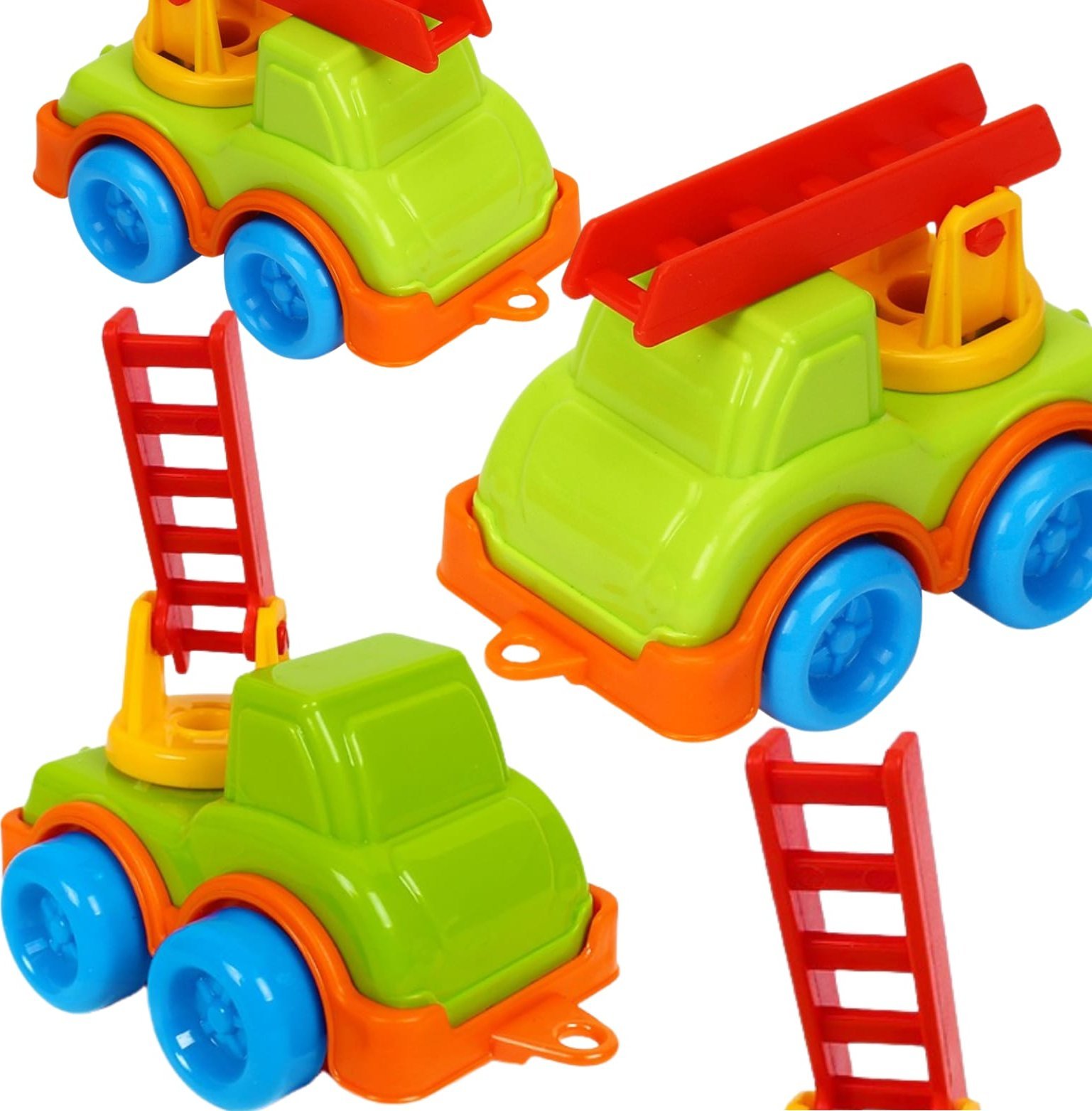 Technok Mini Wóz Strażacki Pojazd Ruchome Koła I Drabina Straż Pożarna Samochód