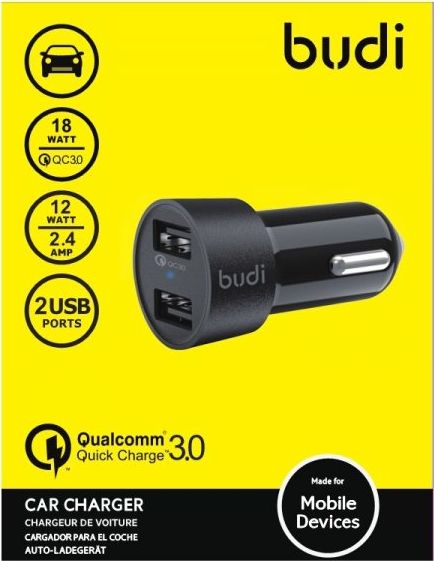 Ładowarka Budi 2x USB-A 3 A (BD622Q)