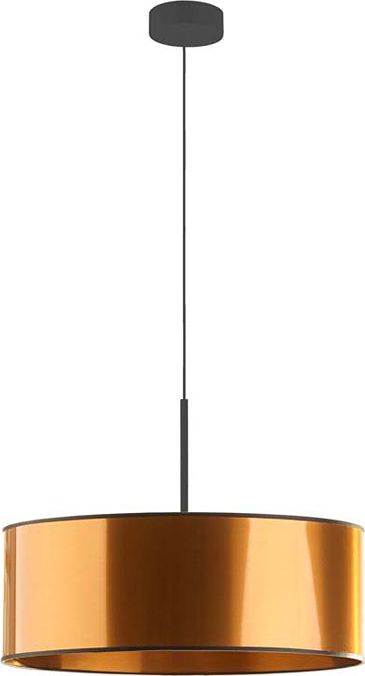 Lampa wisząca Lumes Miedziany żyrandol nad stół z abażurem 50 cm - EX873-Sintrev