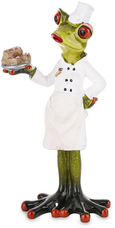 Figurka Żaba Cukiernik Ozdoba dekoracja salonu