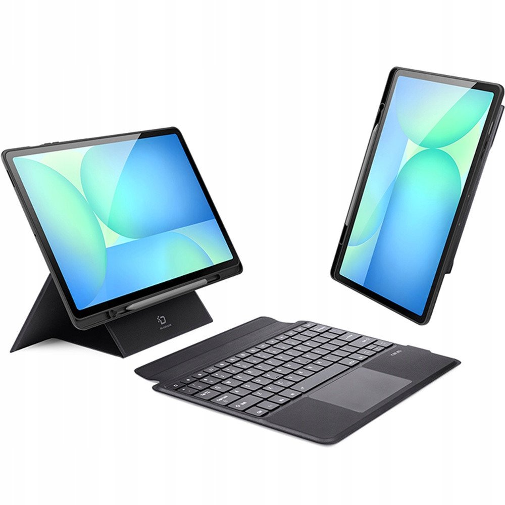 DUX DUCIS Case DK Foldable with Wireless Keyboard For SAMSUNG Tab S10 FE Plus, Black