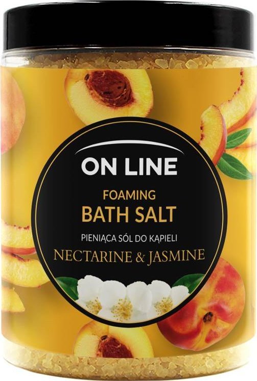 On Line On Line Pieniąca Sól do kąpieli Nectarine & Jasmine 1200g