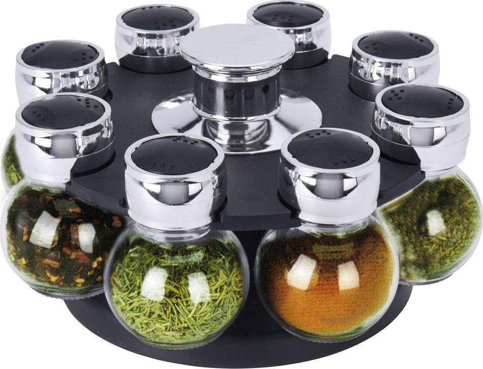 Excellent Houseware Stojak na PRZYPRAWY półka przyprawnik pojemniki 8x uniwersalny