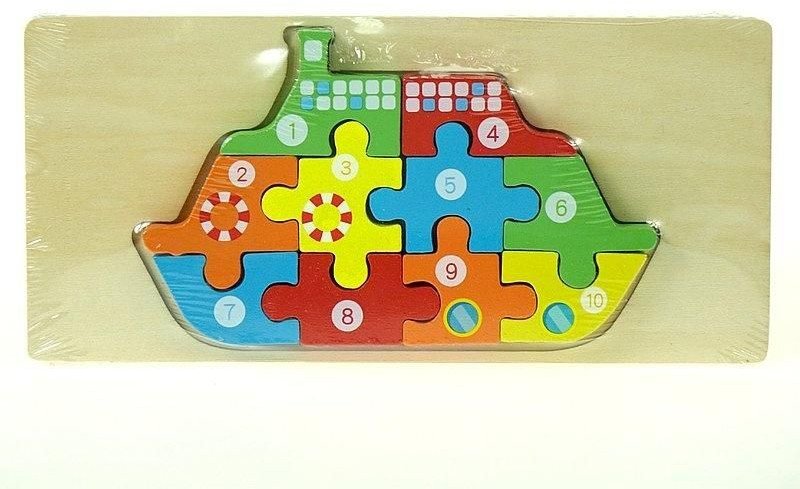Puzzle drewniane Statek