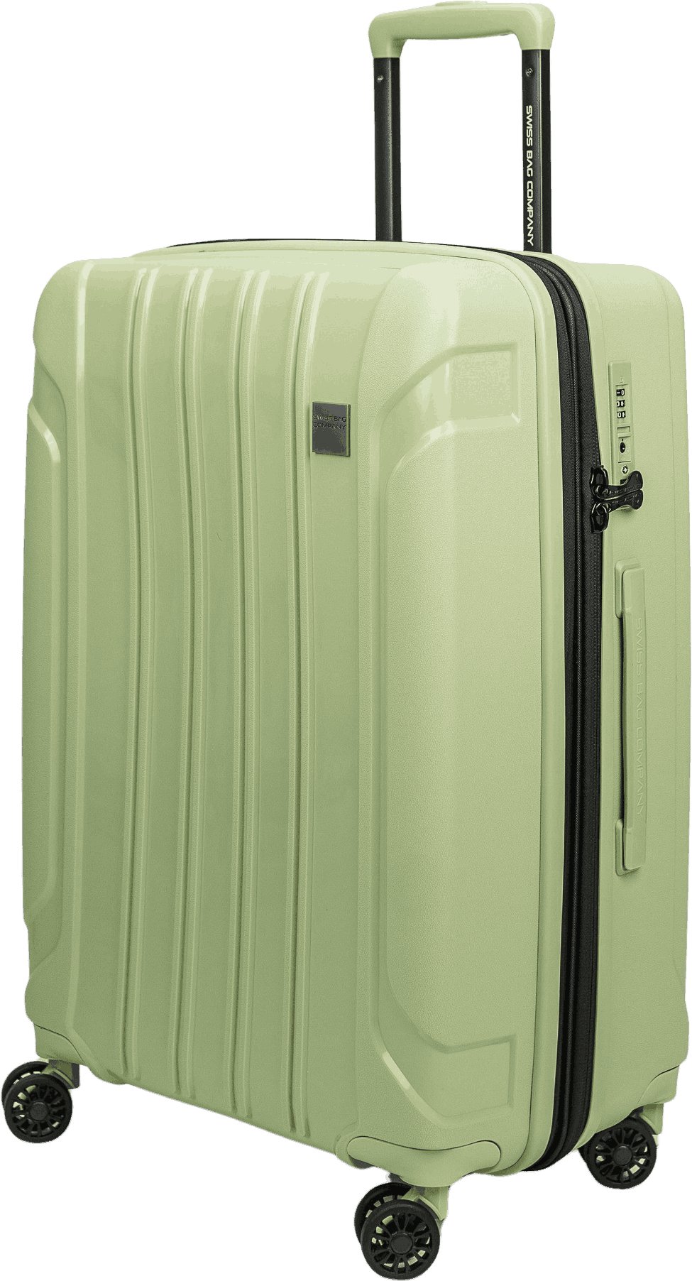 Średnia walizka SwissBags Tourist 65 cm zielony Uniwersalny