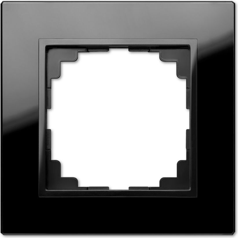 Elektro-Plast Ramka Sentia 1-krotna szklana czarna (1471-61)
