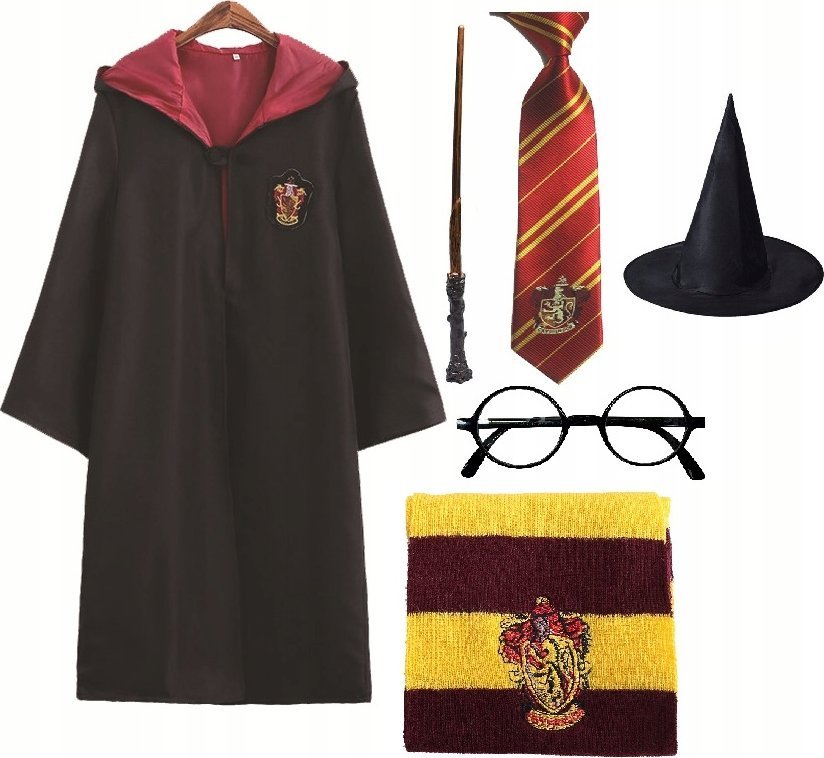 Korbi STRÓJ PRZEBRANIE HARRY CZARODZIEJ ZESTAW KOSTIUM XXL