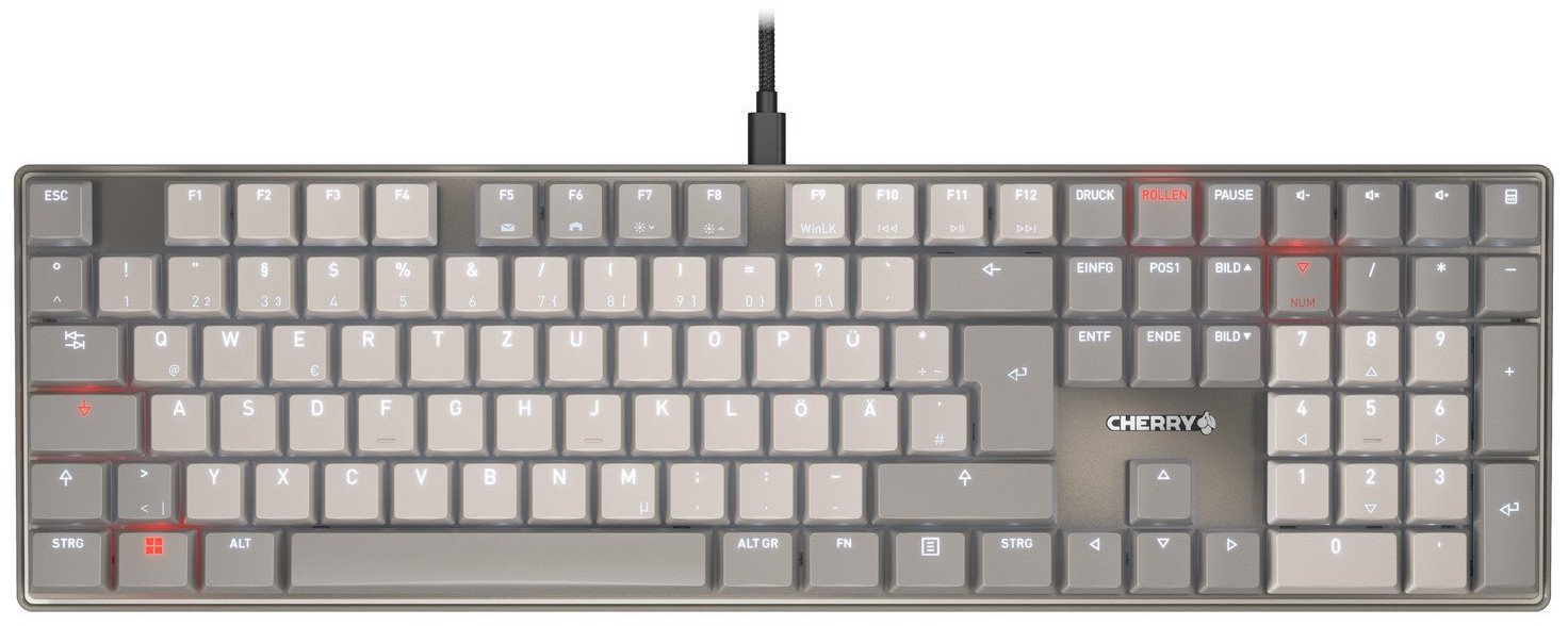 CHERRY KEY KC 500 Corded, Mechanical, MX LP 2.0Ivory DE Grey