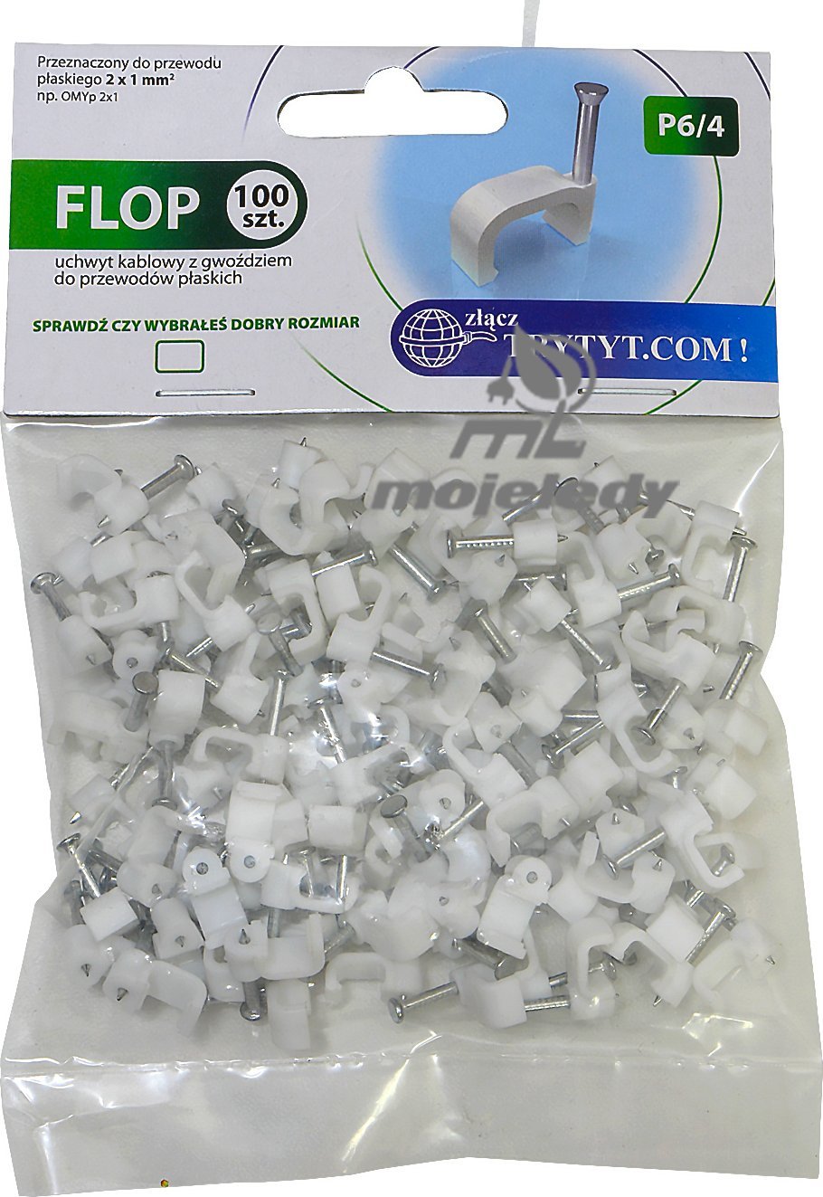 Baks Uchwyt kabla płaskiego UGP 6/4 100 szt.2x1