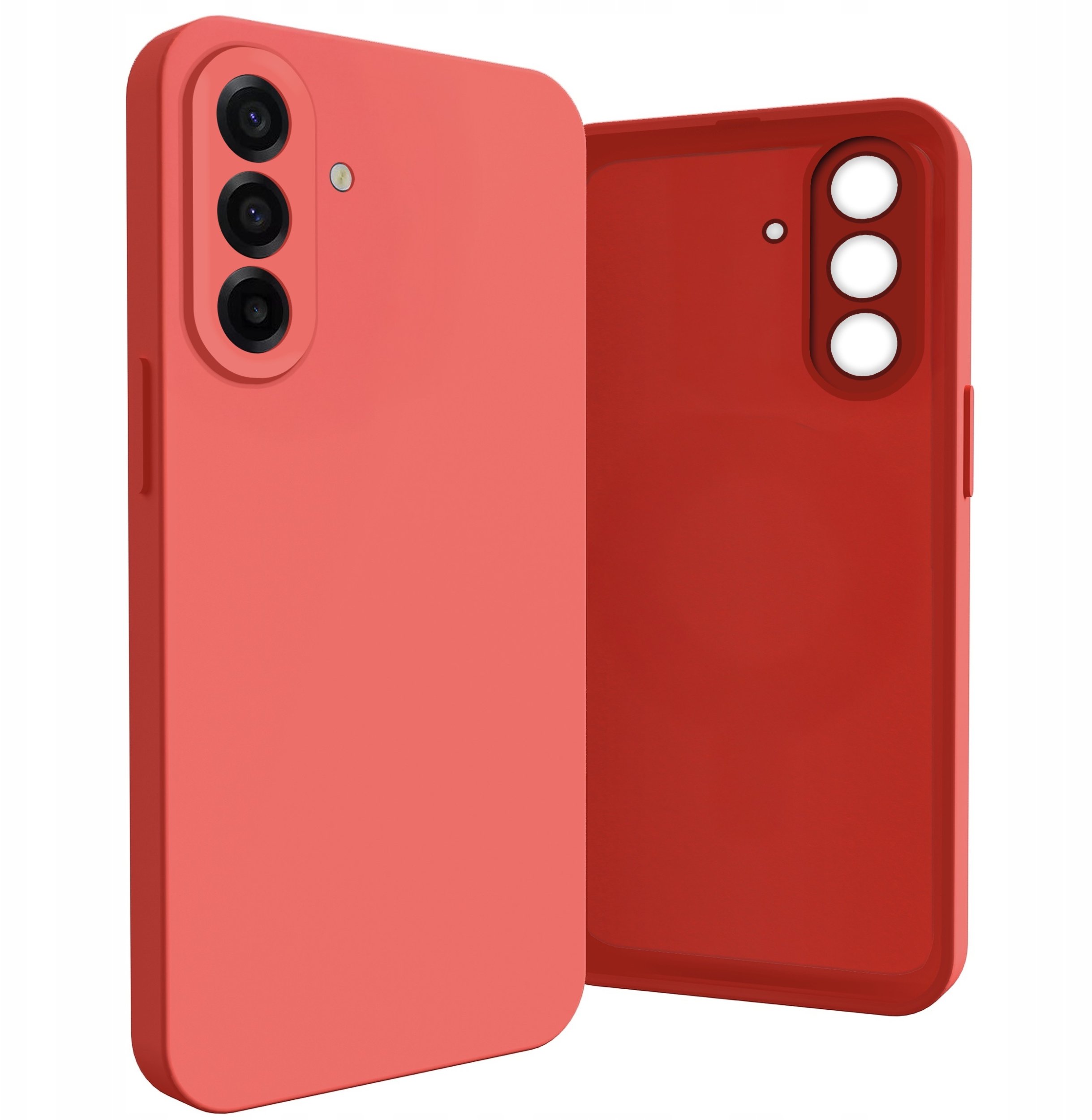 Hello Case Etui do Samsung Galaxy A17 5G Osłona Kamery Case Czerwone